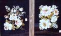 Pair of 19th Century Framed Floral Tinsel Paintings
