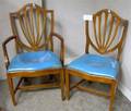 Set of Six Federalstyle Inlaid Mahogany Dining Chairs