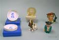 Three Small Royal Doulton Character Figures with Other Items