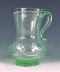 New Jersey free blown aqua glass pitcher ca 1830