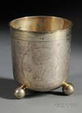 German Silver Gilt Footed Cup