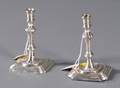 Pair of Victorian Georgianstyle Silver Tapersticks