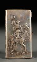 Russian Silver Cigarette Box