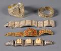 Five Chinese Export Silver Bracelets