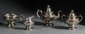 Four Piece Federal Coin Silver Tea Service