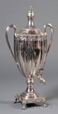 Neoclassicalstyle Silver Plate Hot Water Urn