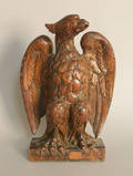 Carved wooden spread winged eagle