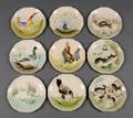 Set of Twelve Hautin  Boulanger Majolica Plates