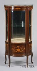 Louis XV Style Inlaid Mahogany and Metalmounted Display Cabinet