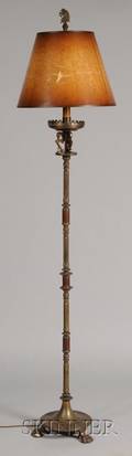 Renaissance Style Bronze Floor Lamp