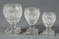 Group of Regency AngloIrish Colorless Cut Glass Goblets