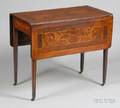 Dutch Fruitwood Inlaid Mahogany Pembroke Table