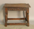 William and Mary style carved oak joint stool