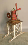 Tin windmill whirligig