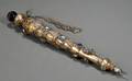 ContinentalStyle Silver Plate and Faux Stone Embellished Torah Pointer