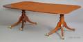 George III Mahogany Two Pedestal Dining Table