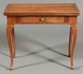 Continental Rococo Fruitwood Game Table