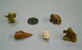 Six Wood and Synthetic Material Netsuke