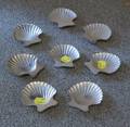 Set of Eight Tiffany  Co Sterling Shellform Open Salts