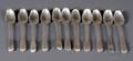 Set of Eleven Early William IV Silver Teaspoons