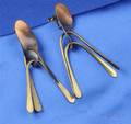 Artist Designed Brass and Copper Earpendants Art Smith
