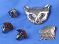 Group of Three Silver Jewelry Items Mexico