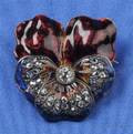 Antique Enamel and Diamond Brooch