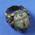 14kt Gold Scarab Swivel Ring Marcus  Co