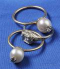 Three Gold and Diamond Rings
