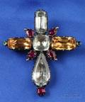 Georgian Gemset Cross Brooch