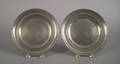Pair of Connecticut pewter plates ca 1835