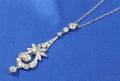 Edwardian Platinum and Diamond Pendant