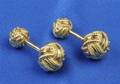 18kt Gold Cuff Links Tiffany  Co Schlumberger