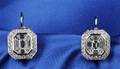 18kt White Gold and Diamond Earpendants