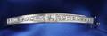 14kt White Gold and Diamond Bangle Bracelet