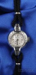 Ladys Platinum and Diamond Wristwatch Rolex