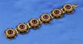 18kt Gold Enamel and Garnet Bracelet Italy