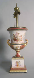 Austrian porcelain table lamp