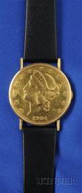 18kt Gold Liberty Coin Covered Wristwatch Piaget