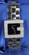 Stainless Steel and Diamond Wristwatch Gucci