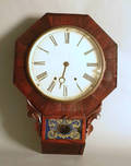 Victorian rosewood veneer wall clock