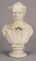 Staffordshire Parian Bust of Charles Dickens