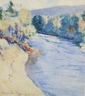 Frank Weston Benson American 18621951 The Gorge in Autumn