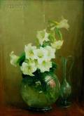Anna S Fisher American 18731942 Lilies in Glass Vase