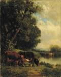 William M Hart American 18231894 Landscape with Cattle