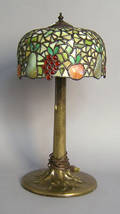 Leaded glass table lamp