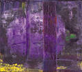 Aaron Fink American b 1955 Purple Abstract