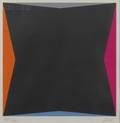 Larry Zox American b 1936 Lot of Two Compositions Untitled Twin Polygons