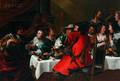 Attributed to Jan Cossiers Flemish 16001671 Banquet Scene