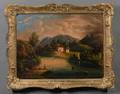 Attributed to Thomas Chambers London New York and Boston 18081866 River Valley Landscape